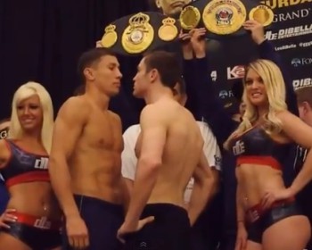 macklin golovkin weigh in video