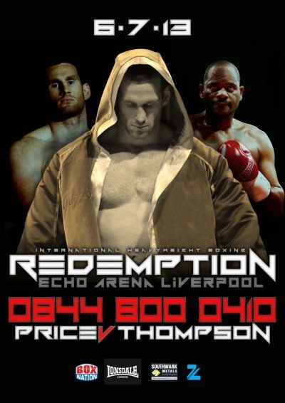 david price v Tony Thompson 2 fight poster