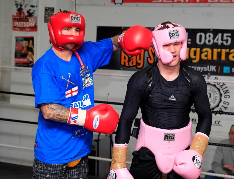 THE ONLY WAY IS ESSEX FOR RICKY!PIC;LAWRENCE LUSTIGWBO WORLD LIGHTWEIGHT CHAMPION HAS BEEN TRAINING AND SPARRING  AT TONY SIMS GYM IN ESSEX AND SPARRINGWITH FORMER WORLD TITLE FOE KEVIN MITCHELL BEFORE RETURNING TO HIS NATIVE GLASGOW TO FINISH HIS PREPERATIONS TO FACE  TERENCE CRAWFORD AT THE SECC ON SATURDAY(MARCH1)