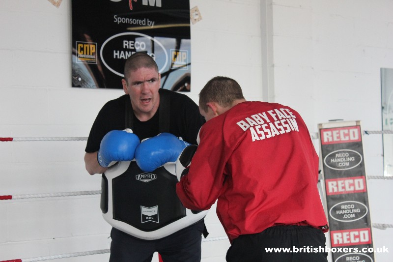 arnie on pads with paul butler