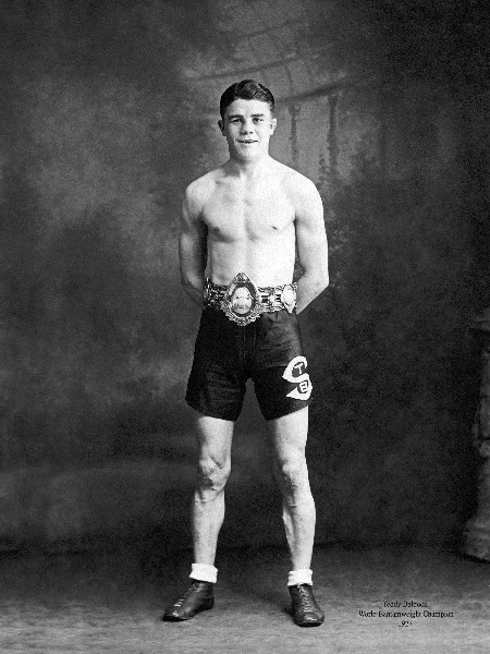 12. Teddy Baldock with the Bantamweight Lord Lonsdale Challenge Belt.