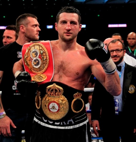 carl froch belts by l, lustig