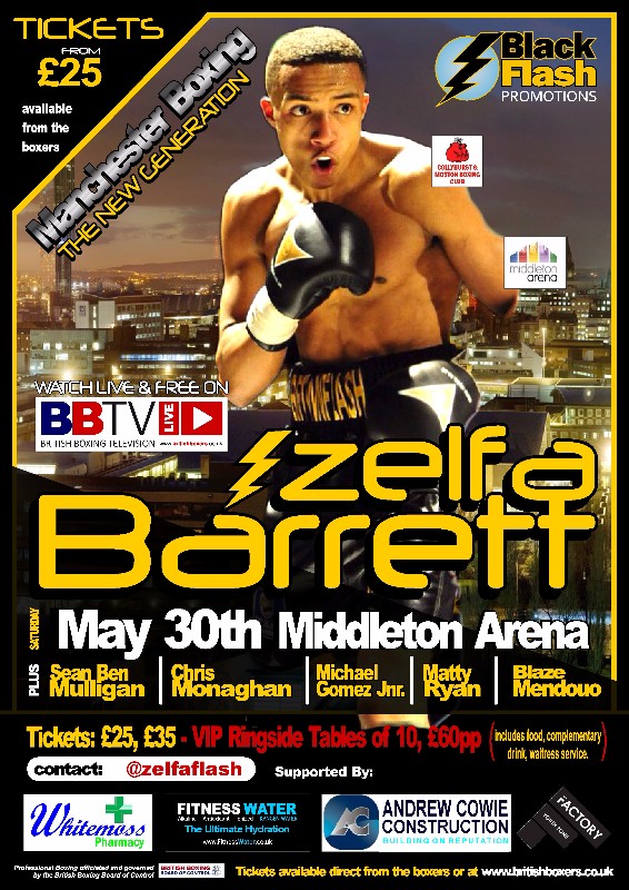 zelfa barrett fight poster may 30th