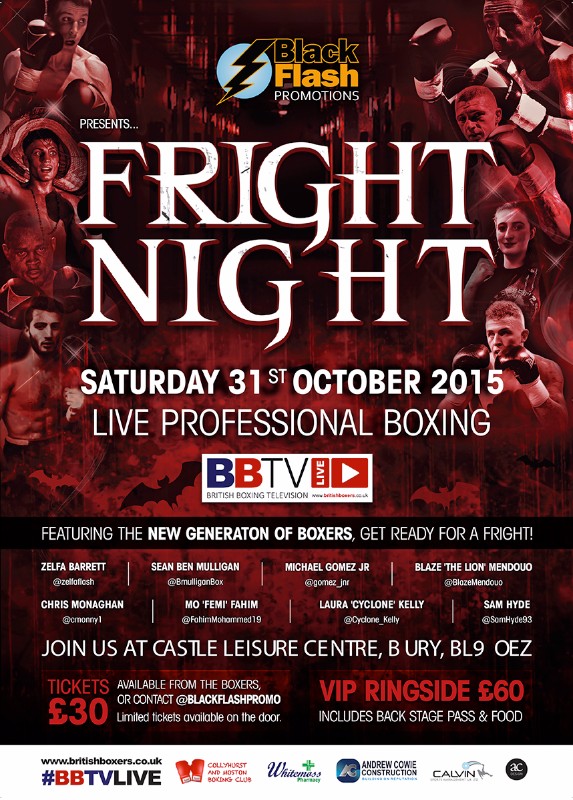 Fright Night Boxing Show October 31 2015