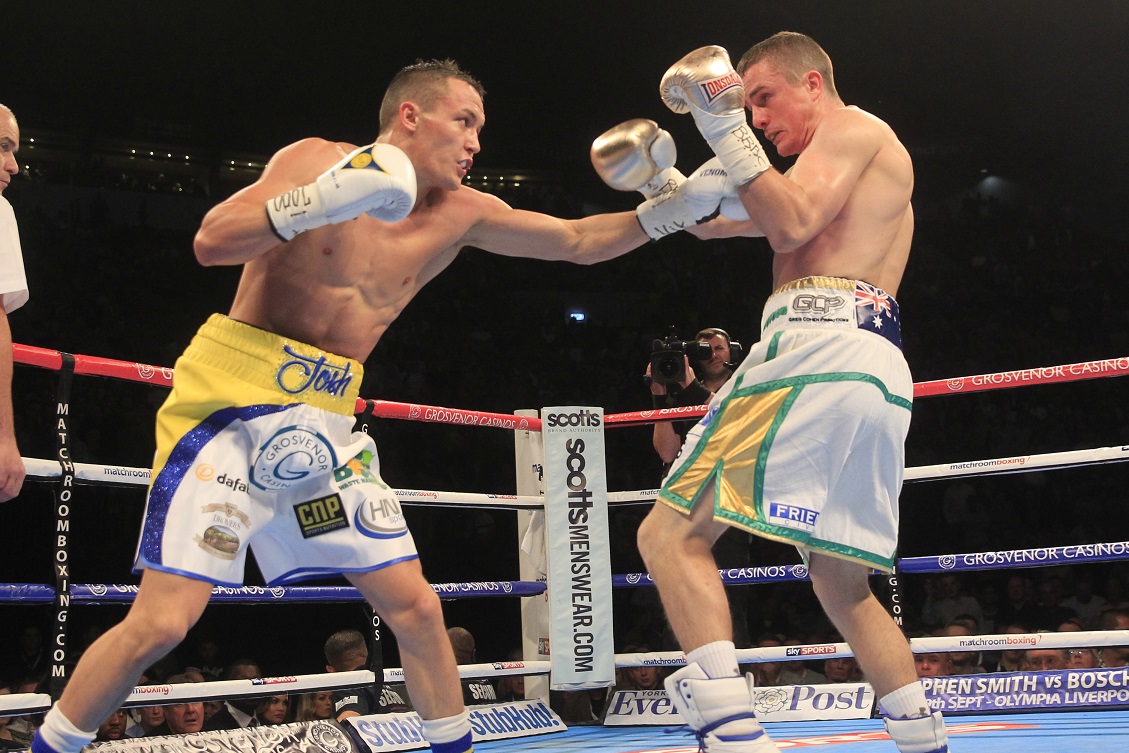 MARCHING ON TOGETHER PROMOTION FIRST DIRECT ARENA,LEEDS PICS LAWRENCE LUSTIG COMMONWEALTH & WBC INTERNATIONAL FEATHERWEIGHT CHAMPIONSHIP @ 9ST JOSH WARRINGTON V JOEL BUNKER