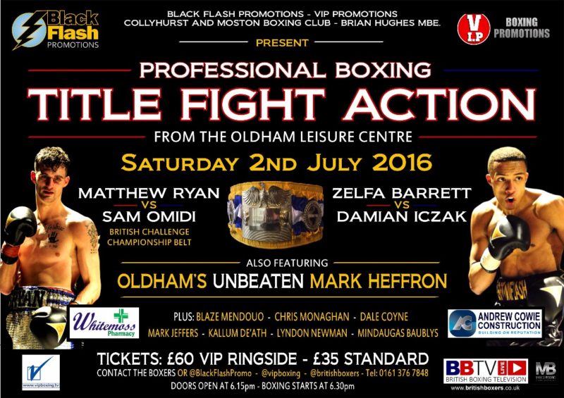 OLDHAM FIGHT POSTER