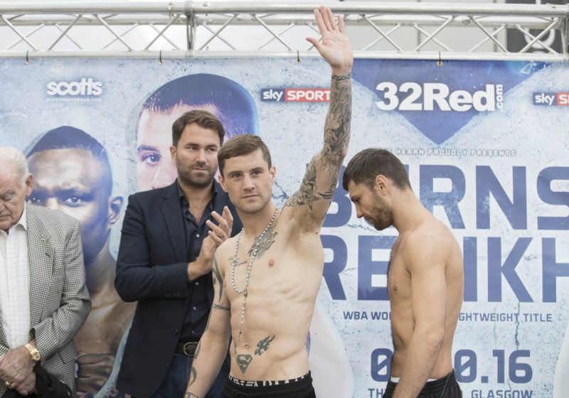 Ricky Burns  WBA World Boxing Champion at the Weigh-In