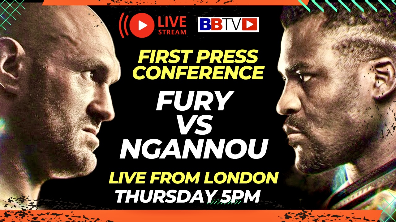 LIVE Tyson Fury vs Francis Ngannou! First Press Conference
