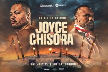 Joe Joyce and Derek Chisora fight poster