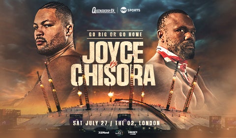 Joe Joyce and Derek Chisora fight poster
